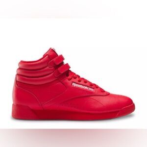 Reebok CLASSIC Red High-Top Sneakers 6.5 label